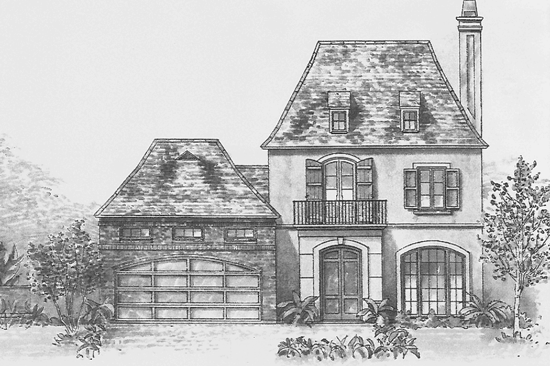 Home Plan - Country Exterior - Front Elevation Plan #301-135