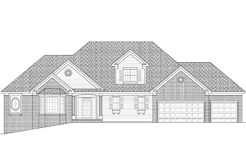 Architectural House Design - Colonial Exterior - Front Elevation Plan #328-433