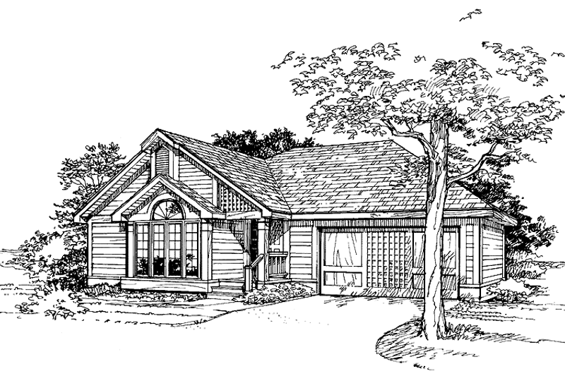 Home Plan - Contemporary Exterior - Front Elevation Plan #320-701