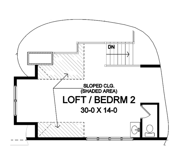 Home Plan - Ranch Floor Plan - Upper Floor Plan #328-373