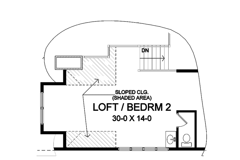 Dream House Plan - Floor Plan - Upper Floor for Ranch House Plan #328-373 - 3 bed, 2 bath