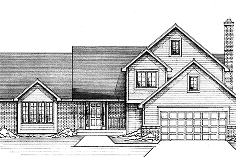Architectural House Design - Traditional Exterior - Front Elevation Plan #51-889