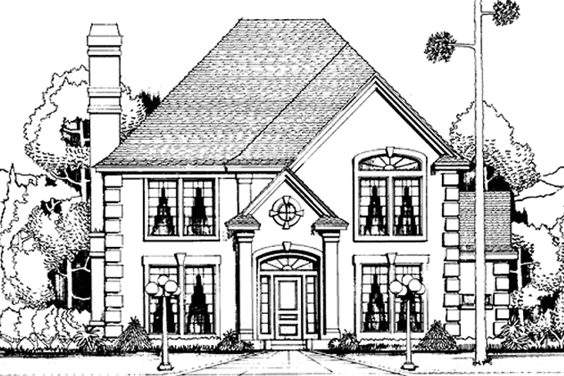 House Plan Design - Country Exterior - Front Elevation Plan #974-10