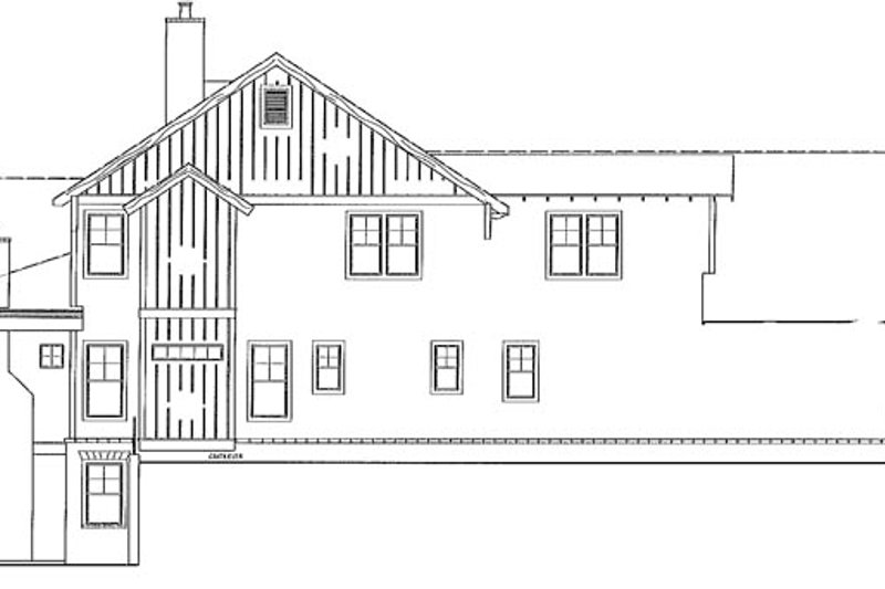 Dream House Plan - Exterior - Other Elevation 1 for Craftsman House Plan #54-374 - 4 bed, 3.5 bath