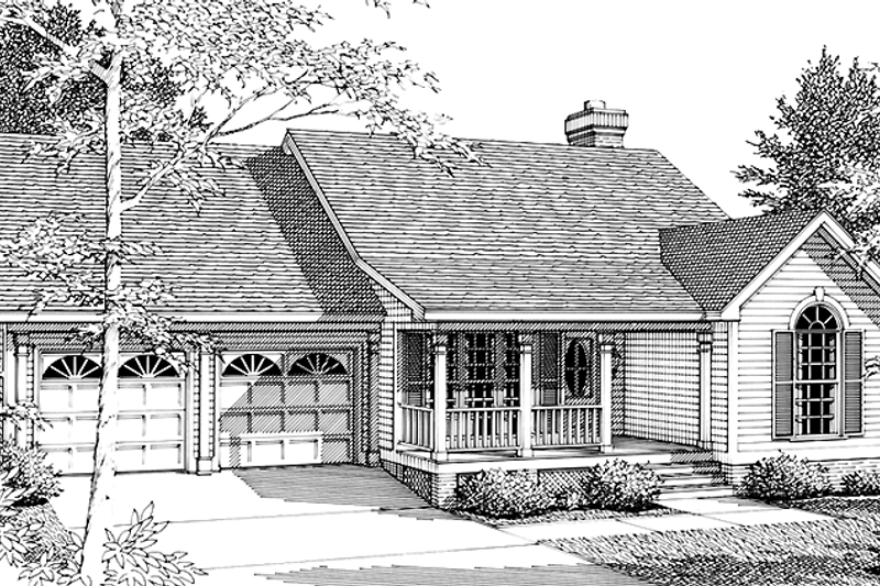 House Design - Country Exterior - Front Elevation Plan #406-9636