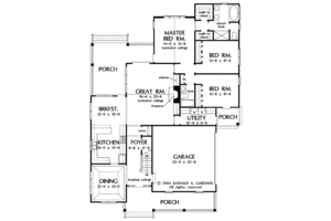 Floor Plan - Main Floor for Country House Plan #929-713 - 3 bed, 2 bath