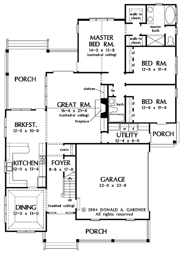 Home Plan - Country Floor Plan - Main Floor Plan #929-713