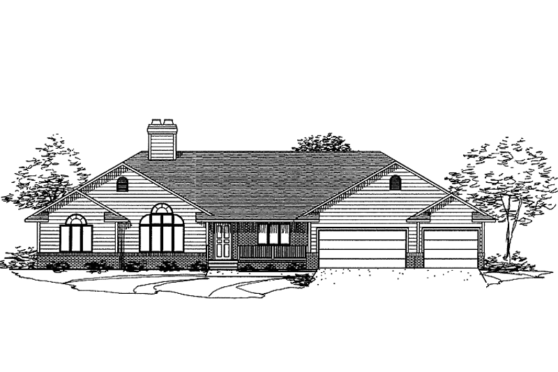 Home Plan - Country Exterior - Front Elevation Plan #320-845