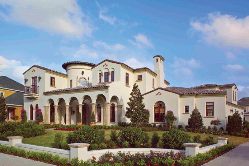 Architectural House Design - Exterior - Front Elevation 5 for Mediterranean House Plan #1058-1 - 6 bed, 5 bath