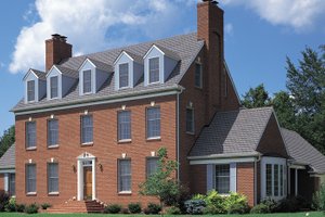 Exterior - Front Elevation 3 for Classical House Plan #72-684 - 5 bed, 3.5 bath