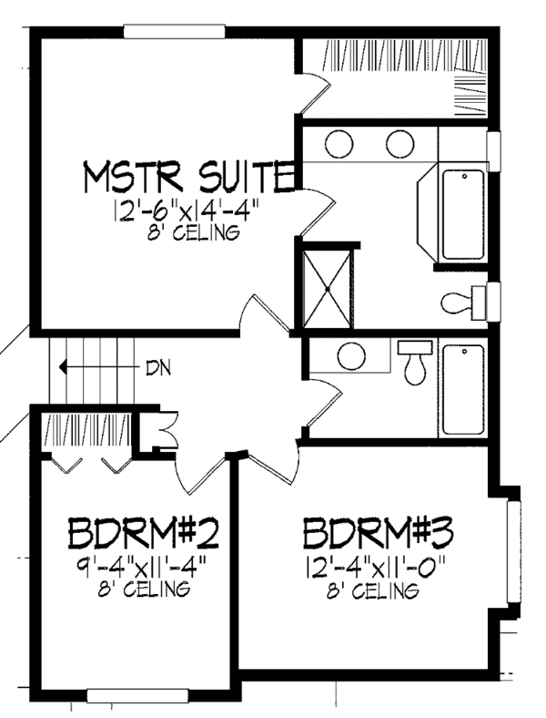 Dream House Plan - European Floor Plan - Upper Floor Plan #51-704