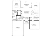 Country Style House Plan - 2 Beds 2 Baths 1426 Sq/Ft Plan #17-3166 