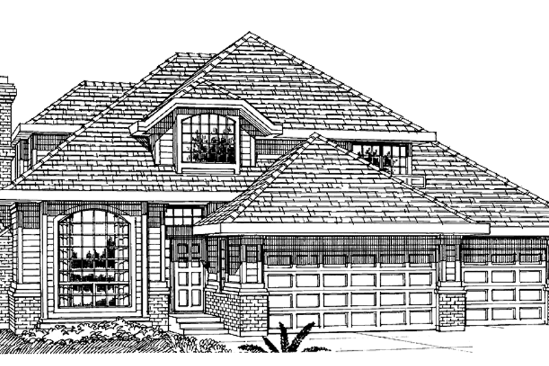 Architectural House Design - Traditional Exterior - Front Elevation Plan #47-830