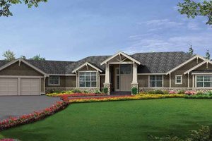 Craftsman Exterior - Front Elevation Plan #132-552