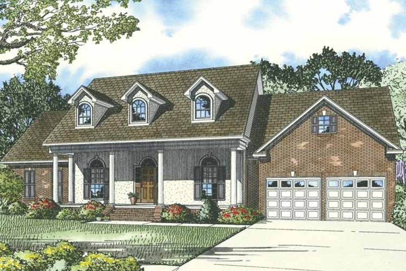 Dream House Plan - Exterior - Front Elevation 3 for Country House Plan #17-3277 - 4 bed, 2.5 bath