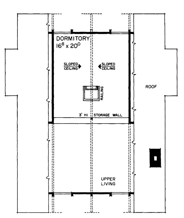 Home Plan - Contemporary Floor Plan - Upper Floor Plan #72-540