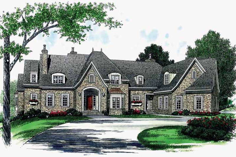 House Blueprint - Country Exterior - Front Elevation Plan #453-367