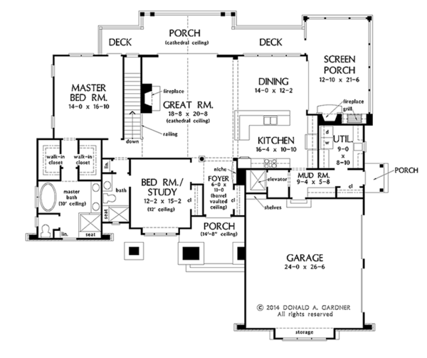 House Plan Design - European Floor Plan - Main Floor Plan #929-1015