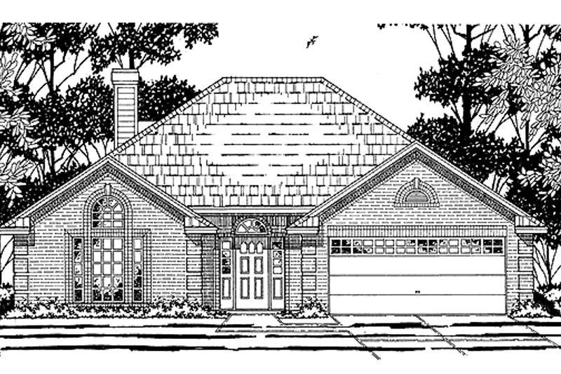 Home Plan - European Exterior - Front Elevation Plan #42-513