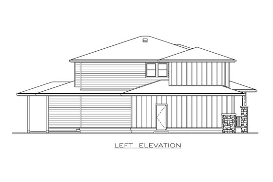 Exterior - Other Elevation 1 for Modern House Plan #1100-30 - 3 bed, 2.5 bath