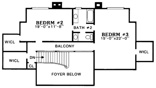 Dream House Plan - European Floor Plan - Upper Floor Plan #314-264