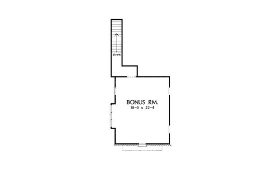 Floor Plan - Other Floor for European House Plan #929-956 - 3 bed, 2.5 bath