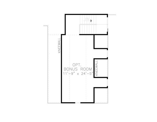 Farmhouse Floor Plan - Upper Floor Plan #54-387