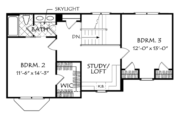 Dream House Plan - European Floor Plan - Upper Floor Plan #927-503