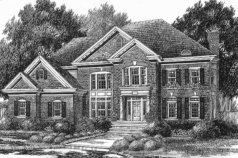 House Plan Design - Colonial Exterior - Front Elevation Plan #429-420