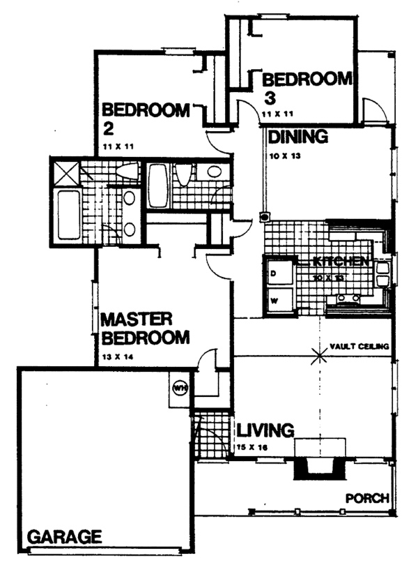 House Design - Country Floor Plan - Main Floor Plan #30-215