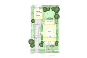 Colonial Style House Plan - 3 Beds 2.5 Baths 1536 Sq/Ft Plan #1053-38 Floor 