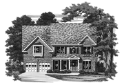 Colonial Style House Plan - 4 Beds 3 Baths 2663 Sq/Ft Plan #927-677 