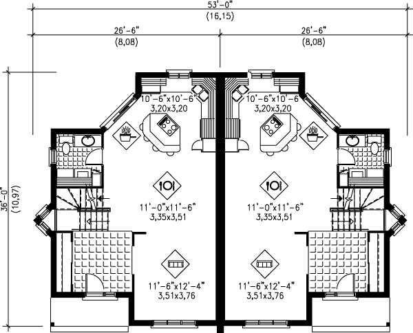 Modern Floor Plan - Main Floor Plan #25-321
