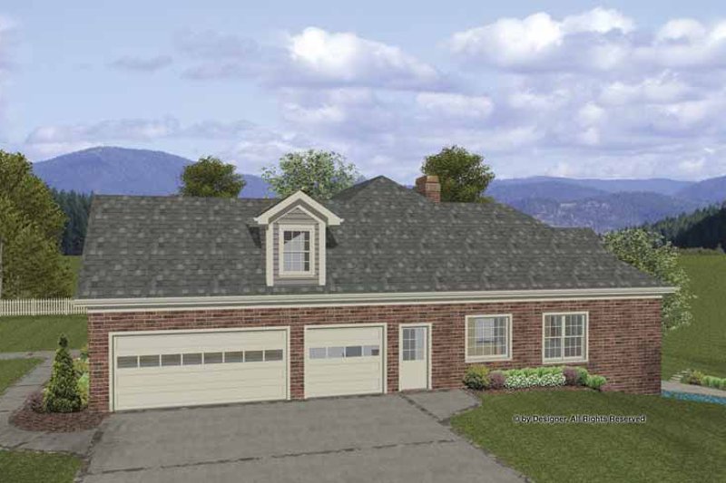 Home Plan - Exterior - Front Elevation 4 for Craftsman House Plan #56-687 - 3 bed, 2.5 bath