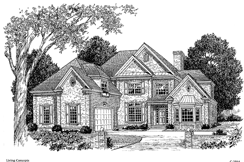Home Plan - Exterior - Front Elevation 3 for Traditional House Plan #453-292 - 3 bed, 2.5 bath