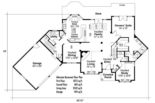 Home Plan - Ranch Floor Plan - Other Floor Plan #124-129