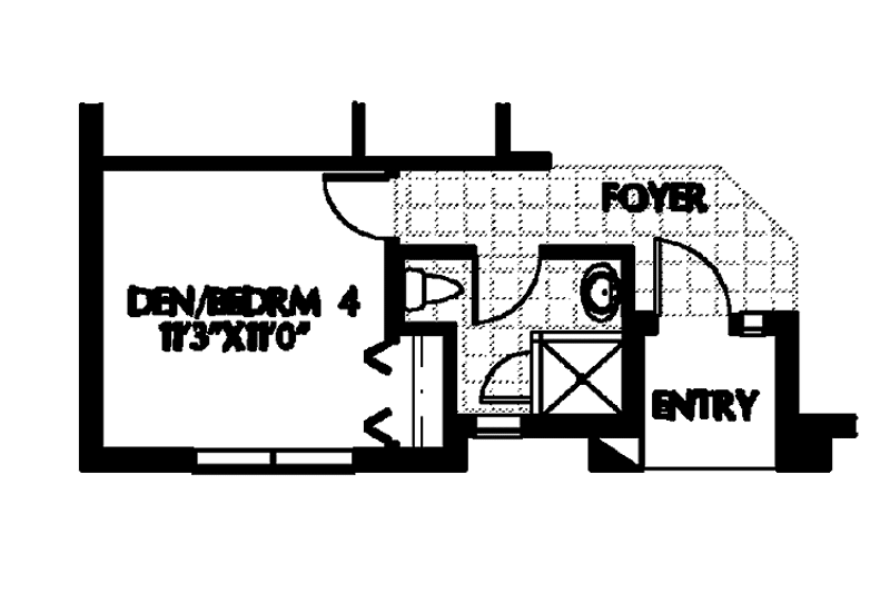 House Blueprint - Floor Plan - Other Floor for Mediterranean House Plan #999-104 - 4 bed, 3 bath