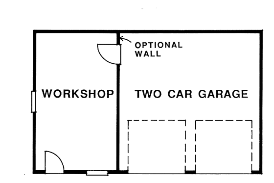 Floor Plan - Main Floor for Traditional House Plan #47-1062, 0 bath