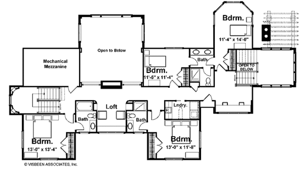 House Plan Design - Traditional Floor Plan - Upper Floor Plan #928-116