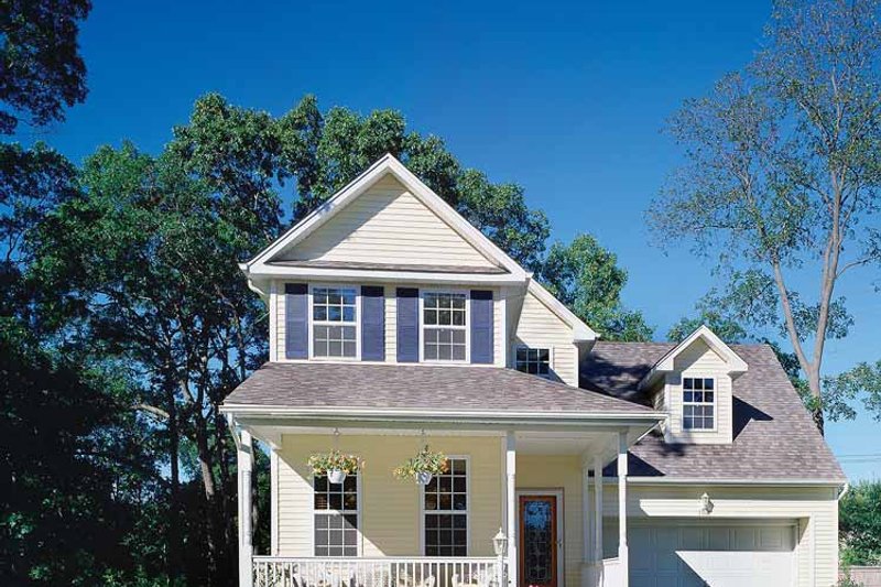 Architectural House Design - Exterior - Front Elevation 4 for Country House Plan #314-183 - 3 bed, 2.5 bath