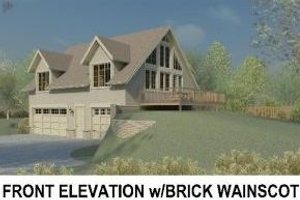 Exterior - Other Elevation 1 for Traditional House Plan #81-13913 - 1 bed, 1.5 bath