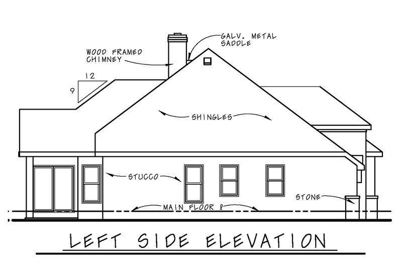 Architectural House Design - Exterior - Other Elevation for European House Plan #20-1396 - 2 bed, 2 bath