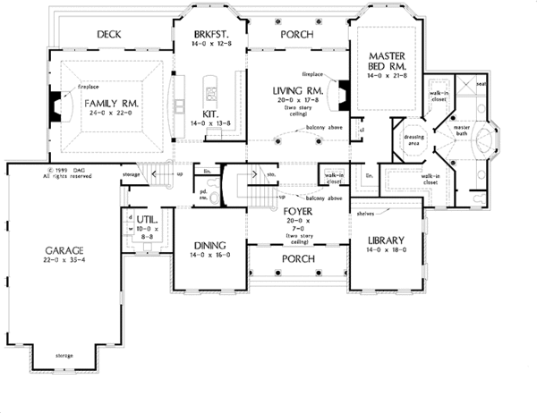 Architectural House Design - European Floor Plan - Main Floor Plan #929-479