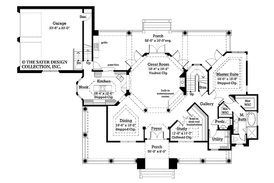 Floor Plan - Main Floor for Country House Plan #930-240 - 3 bed, 3.5 bath