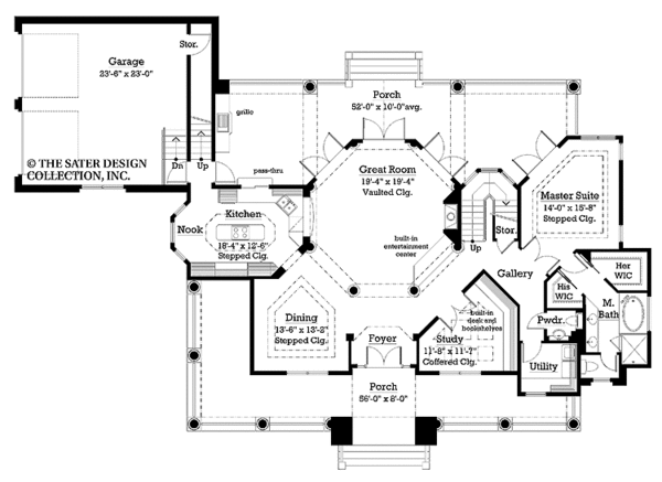 Home Plan - Country Floor Plan - Main Floor Plan #930-240