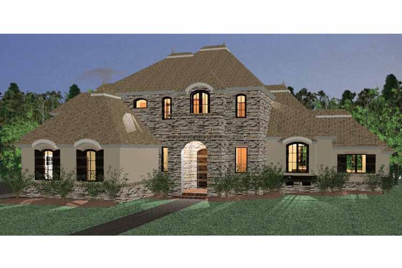 Architectural House Design - Country Exterior - Front Elevation Plan #937-36