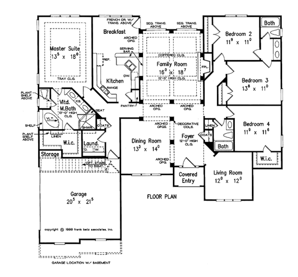 Dream House Plan - Ranch Floor Plan - Main Floor Plan #927-823