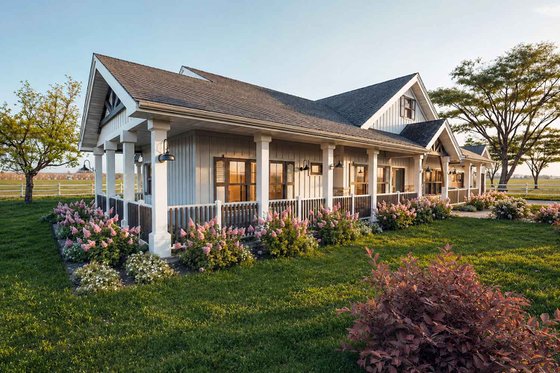 Exterior - Other Elevation for Farmhouse House Plan #1101-67 - 4 bed, 4.5 bath