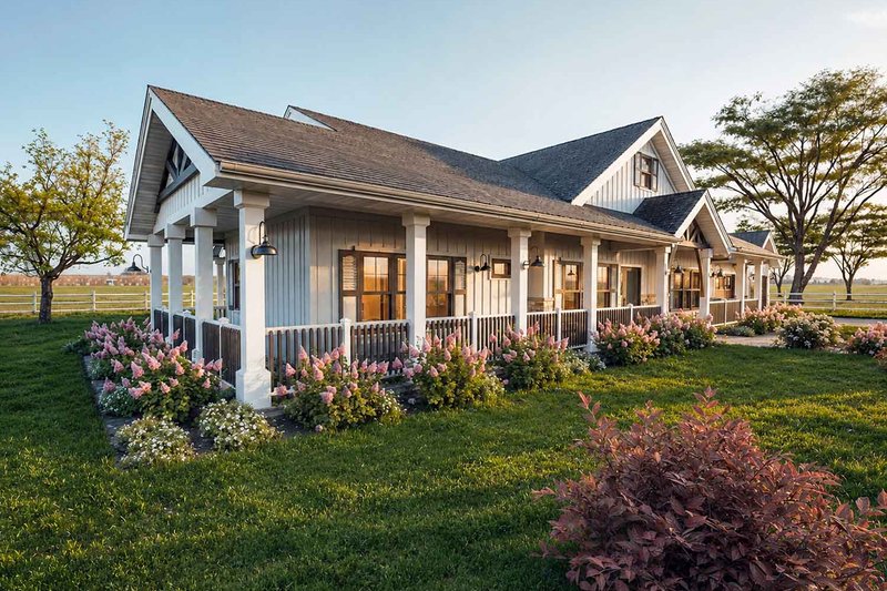 Architectural House Design - Exterior - Other Elevation for Farmhouse House Plan #1101-67 - 4 bed, 4.5 bath