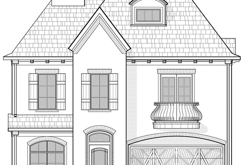 Dream House Plan - Exterior - Front Elevation 5 for Mediterranean House Plan #1021-14 - 3 bed, 4.5 bath